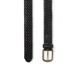 Saddler Styx Flettet Lderblte Sort