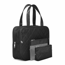 Secrets 3-delt Toilettaskest Sort Quilt 