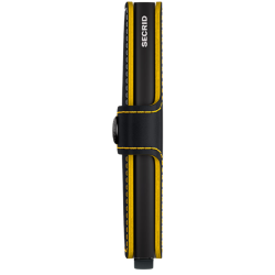 Secrid Miniwallet Matte Black & Ochre – side