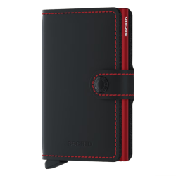 Secrid Miniwallet Matte Black & Red – forside lukket