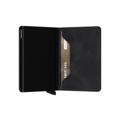 Secrid Slimwallet Vintage Black &ndash; �ben pung med kortplads