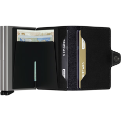 Secrid Twinwallet Original Black pung – indvendig med sedler og kort