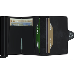 Secrid Twinwallet Vintage Black pung &ndash; indvendig med sedler og kort