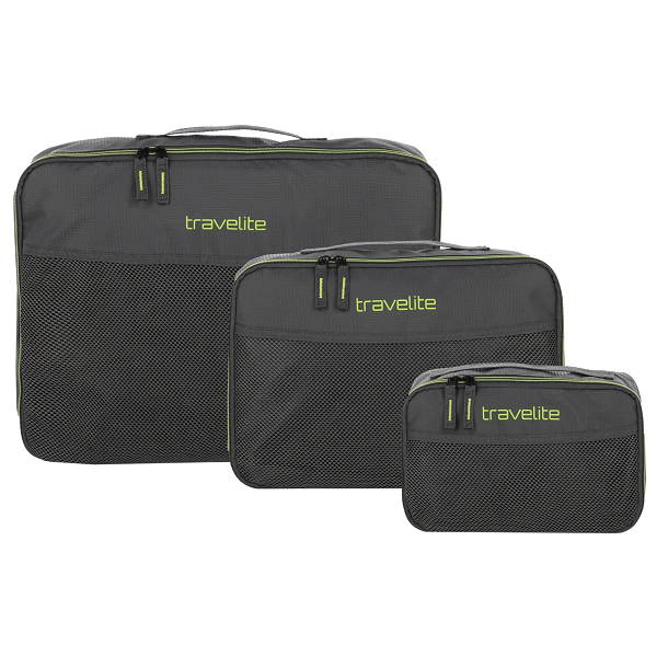 Travelite ACCESSOIRES Cube St m. 3 Pakke Tasker Antracite 000334-04