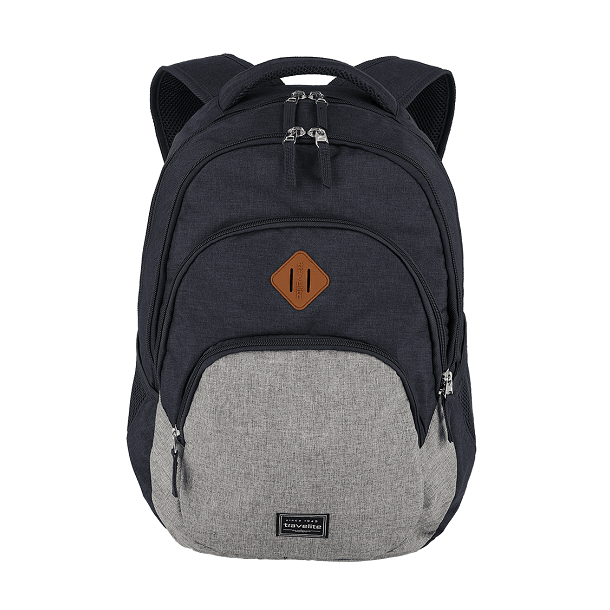 Travelite Basics Melange Rygsk 15" Navy/Gr 096308-20