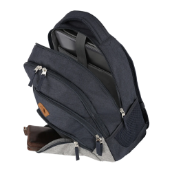 Travelite Basics Melange Rygsk 15" Navy/Gr