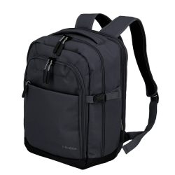 travelite kick off kabinerygsk sort 40 cm – side med lynlse