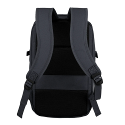 travelite kick off kabinerygsk sort 40 cm – bagside med polstrede stropper