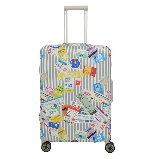 Travelite Kuffertcover M 64 cm - 71 cm Multi Color/ Tickets 000316-97