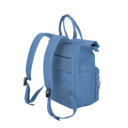 Travelite Basics rygsk med rollup i Denim