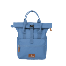 Travelite Basics rygsk med rollup i Denim