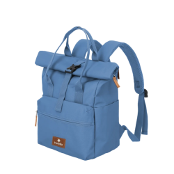 Travelite Basics rygsk med rollup i Denim