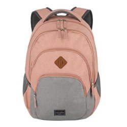 Travelite Basics Melange Rygsk 15" Rose/Gr 