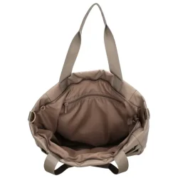 Beagles shopper taupe indvendigt med lynl�slomme