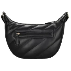 Charm London Via Dante skuldertaske sort bagside med lynl�slomme