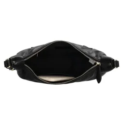 Charm London Via Dante skuldertaske sort indvendigt med mobil og sm�ting