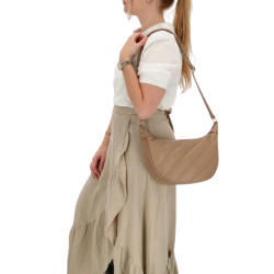 Charm London Via Dante skuldertaske taupe p� model