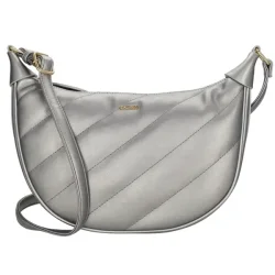 Charm London Via Dante skuldertaske s�lv set forfra