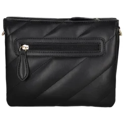 Charm London Via Dante skuldertaske sort bagside med lynl�slomme