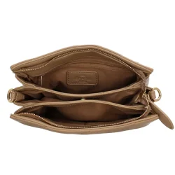 Charm London Via Dante skuldertaske taupe bagfra