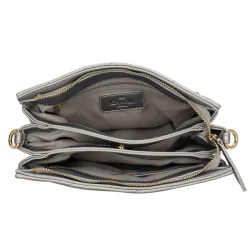 Charm London Via Dante skuldertaske s�lv indvendigt rum