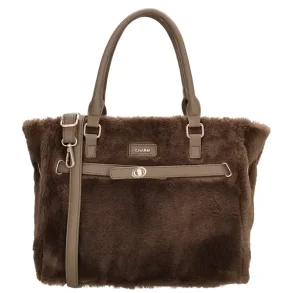 Charm London Alaska shopper brun teddy set forfra