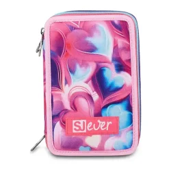 SJ EVER by SEVEN 3 ZIP Penalhus Pink Beat