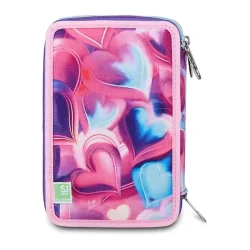 SJ EVER by SEVEN 3 ZIP Penalhus Pink Beat
