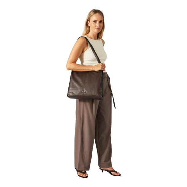 ADAX Vittoria Kate shopper mrkebrun