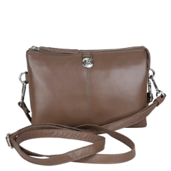 ADAX Amalfi Oxana clutch Latte Kalv
