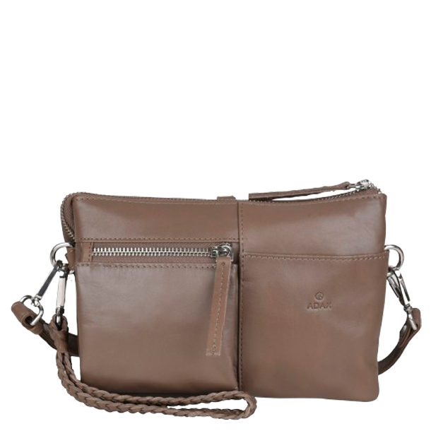 ADAX Amalfi Oxana clutch Latte Kalv