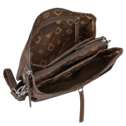 ADAX Amalfi Oxana clutch Latte Kalv