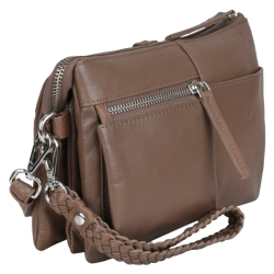 ADAX Amalfi Oxana clutch Latte Kalv