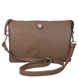 ADAX Amalfi Bertina Latte skuldertaske