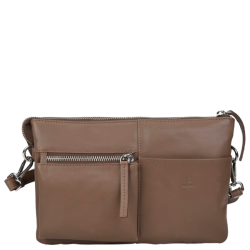 ADAX Amalfi Bertina Latte skuldertaske