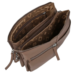 ADAX Amalfi Bertina Latte skuldertaske