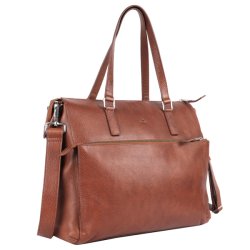 Adax Napoli Malika 14" arbejdstaske caramel