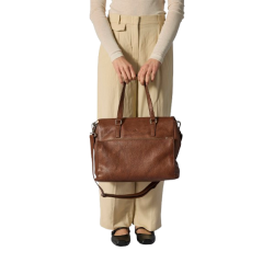 Adax Napoli Malika 14" arbejdstaske caramel