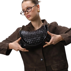 ADAX Skuldertaske Elenora M�rkebrun Kalv