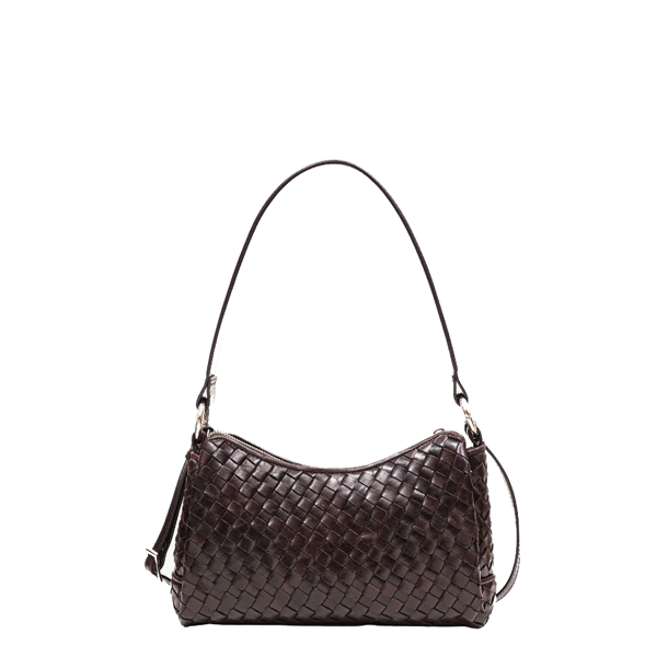 ADAX Skuldertaske Elenora M�rkebrun Kalv