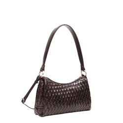 ADAX Skuldertaske Elenora M�rkebrun Kalv