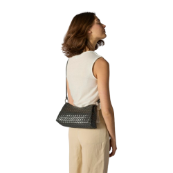 ADAX Salerno Elenora skuldertaske Charcoal 