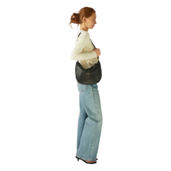 ADAX Salerno Marlin sort skuldertaske