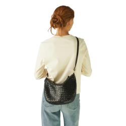 ADAX Salerno Marlin sort skuldertaske