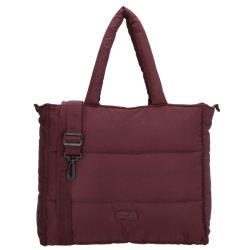 “Beagles Calvia shopper bordeaux model 22611007 – stor quiltet shopper med rem set forfra”