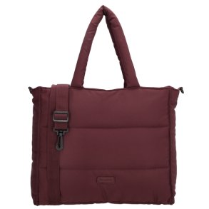 “Beagles Calvia shopper bordeaux model 22611007 – stor quiltet shopper med rem set forfra”
