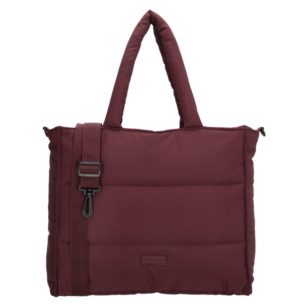 “Beagles Calvia shopper bordeaux model 22611007 – stor quiltet shopper med rem set forfra”