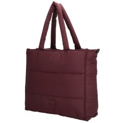“Beagles Calvia shopper bordeaux – bld quiltet shopper taske set i skr vinkel”