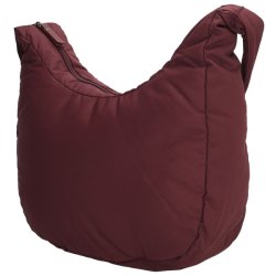 “Beagles Calvia skuldertaske bordeaux – bld quiltet taske set fra siden”