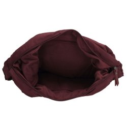 “Indvendigt rum i Beagles Calvia skuldertaske – stort hovedrum med lommer”